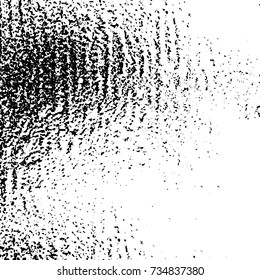 Grunge background vector black and white. Abstract monochrome pattern. Texture stains, ink, cracks, scratches, damage to print on texture for posters, labels, business cards, cover 