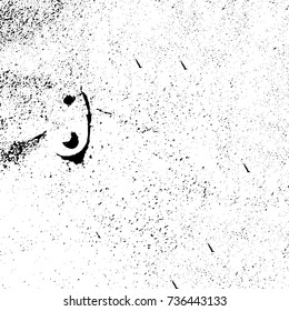 Grunge background vector black and white. Abstract monochrome pattern. Texture stains, ink, cracks, scratches, damage to print on texture for posters, labels, business cards, cover 