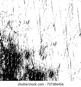 Grunge background vector black and white. Abstract monochrome pattern. Texture stains, ink, cracks, scratches, damage to print on texture for posters, labels, business cards, cover 