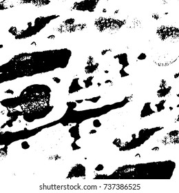 Grunge background vector black and white. Abstract monochrome pattern. Texture stains, ink, cracks, scratches, damage to print on texture for posters, labels, business cards, cover 