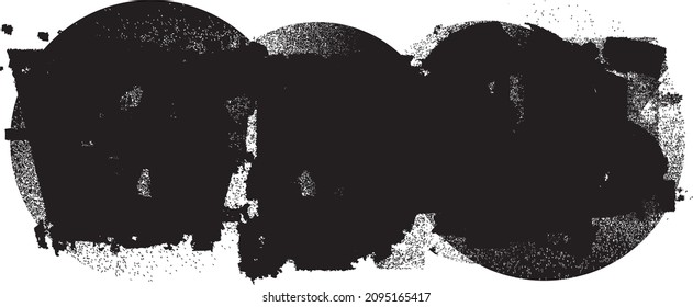 Grunge background . Vector brush Stroke . Distressed banner . Black isolated paintbrush collection . Modern Textured shape . Dry border in Black . 