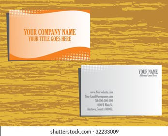 grunge background vector business card set