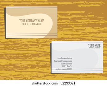 grunge background vector business card set