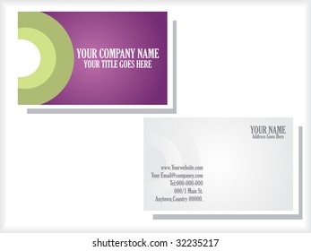 grunge background vector business card set