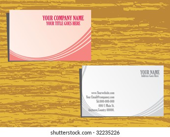 grunge background vector business card set