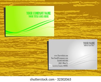 grunge background vector business card set