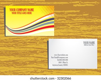 grunge background vector business card set