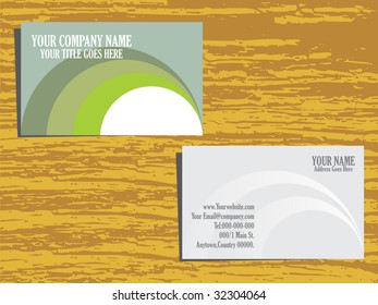 grunge background vector business card set