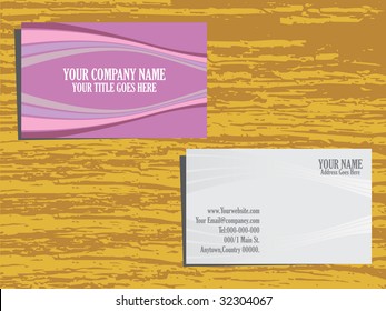 grunge background vector business card set