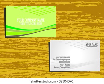 grunge background vector business card set