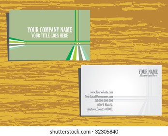 grunge background vector business card set