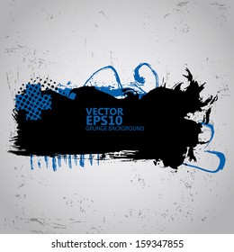 Grunge Background. Vector Illustration banner