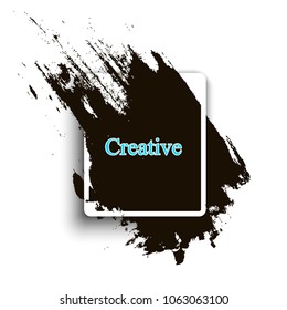 Grunge background, vector illustration for your text. Illustration of brochure or banner. Conceptual creative frame