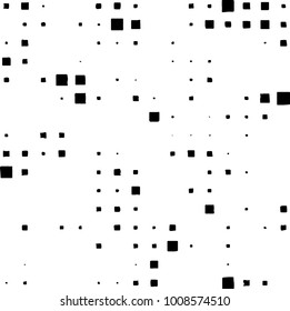Grunge background vector modern design. Abstract surreal pattern of spots, dust, lines. Chaotic monochrome texture with the print and design business cards, labels, posters