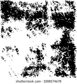 Grunge background vector modern design. Abstract surreal pattern of spots, dust, lines. Chaotic monochrome texture with the print and design business cards, labels, posters