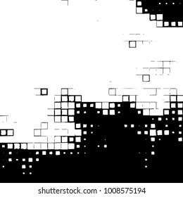 Grunge background vector modern design. Abstract surreal pattern of spots, dust, lines. Chaotic monochrome texture with the print and design business cards, labels, posters
