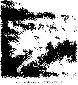 Grunge background vector modern design. Abstract surreal pattern of spots, dust, lines. Chaotic monochrome texture with the print and design business cards, labels, posters