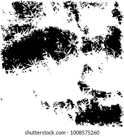 Grunge background vector modern design. Abstract surreal pattern of spots, dust, lines. Chaotic monochrome texture with the print and design business cards, labels, posters
