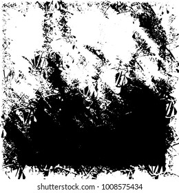 Grunge background vector modern design. Abstract surreal pattern of spots, dust, lines. Chaotic monochrome texture with the print and design business cards, labels, posters