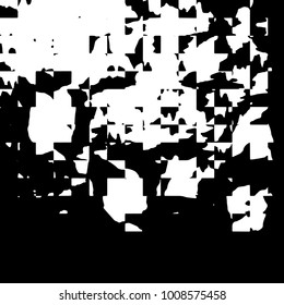 Grunge background vector modern design. Abstract surreal pattern of spots, dust, lines. Chaotic monochrome texture with the print and design business cards, labels, posters