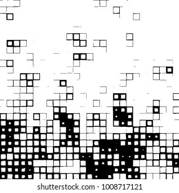 Grunge background vector modern design. Abstract surreal pattern of spots, dust, lines. Chaotic monochrome texture with the print and design business cards, labels, posters