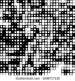 Grunge background vector modern design. Abstract surreal pattern of spots, dust, lines. Chaotic monochrome texture with the print and design business cards, labels, posters