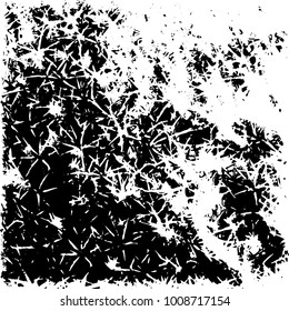 Grunge background vector modern design. Abstract surreal pattern of spots, dust, lines. Chaotic monochrome texture with the print and design business cards, labels, posters