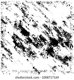 Grunge background vector modern design. Abstract surreal pattern of spots, dust, lines. Chaotic monochrome texture with the print and design business cards, labels, posters