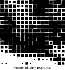 Grunge background vector modern design. Abstract surreal pattern of spots, dust, lines. Chaotic monochrome texture with the print and design business cards, labels, posters