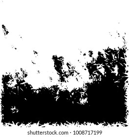 Grunge background vector modern design. Abstract surreal pattern of spots, dust, lines. Chaotic monochrome texture with the print and design business cards, labels, posters