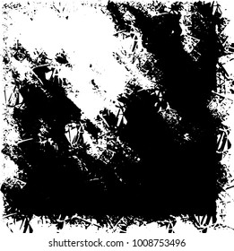 Grunge background vector modern design. Abstract surreal pattern of spots, dust, lines. Chaotic monochrome texture with the print and design business cards, labels, posters