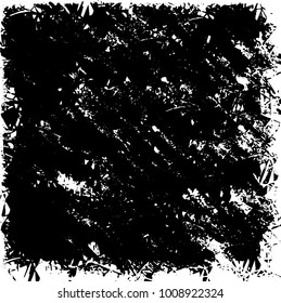 Grunge background vector modern design. Abstract surreal pattern of spots, dust, lines. Chaotic monochrome texture with the print and design business cards, labels, posters