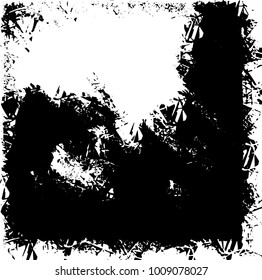 Grunge background vector modern design. Abstract surreal pattern of spots, dust, lines. Chaotic monochrome texture with the print and design business cards, labels, posters
