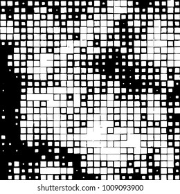 Grunge background vector modern design. Abstract surreal pattern of spots, dust, lines. Chaotic monochrome texture with the print and design business cards, labels, posters