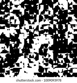 Grunge background vector modern design. Abstract surreal pattern of spots, dust, lines. Chaotic monochrome texture with the print and design business cards, labels, posters