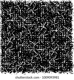 Grunge background vector modern design. Abstract surreal pattern of spots, dust, lines. Chaotic monochrome texture with the print and design business cards, labels, posters