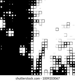 Grunge background vector modern design. Abstract surreal pattern of spots, dust, lines. Chaotic monochrome texture with the print and design business cards, labels, posters