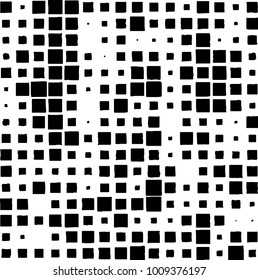 Grunge background vector modern design. Abstract surreal pattern of spots, dust, lines. Chaotic monochrome texture with the print and design business cards, labels, posters