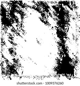 Grunge background vector modern design. Abstract surreal pattern of spots, dust, lines. Chaotic monochrome texture with the print and design business cards, labels, posters