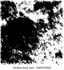 Grunge background vector modern design. Abstract surreal pattern of spots, dust, lines. Chaotic monochrome texture with the print and design business cards, labels, posters