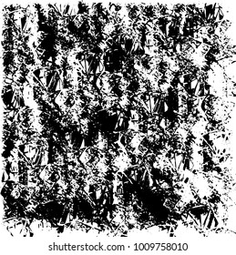 Grunge background vector modern design. Abstract surreal pattern of spots, dust, lines. Chaotic monochrome texture with the print and design business cards, labels, posters