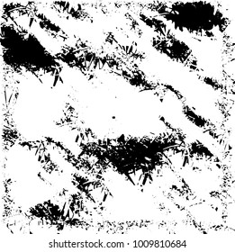 Grunge background vector modern design. Abstract surreal pattern of spots, dust, lines. Chaotic monochrome texture with the print and design business cards, labels, posters