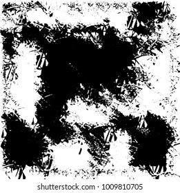 Grunge background vector modern design. Abstract surreal pattern of spots, dust, lines. Chaotic monochrome texture with the print and design business cards, labels, posters