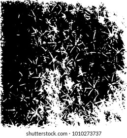 Grunge background vector modern design. Abstract surreal pattern of spots, dust, lines. Chaotic monochrome texture with the print and design business cards, labels, posters