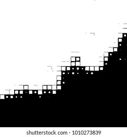 Grunge background vector modern design. Abstract surreal pattern of spots, dust, lines. Chaotic monochrome texture with the print and design business cards, labels, posters