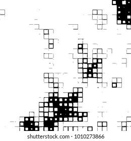 Grunge background vector modern design. Abstract surreal pattern of spots, dust, lines. Chaotic monochrome texture with the print and design business cards, labels, posters