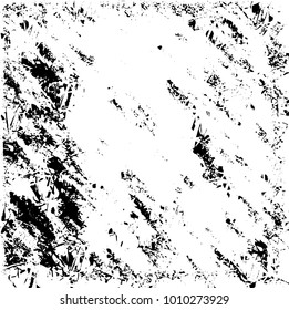 Grunge background vector modern design. Abstract surreal pattern of spots, dust, lines. Chaotic monochrome texture with the print and design business cards, labels, posters