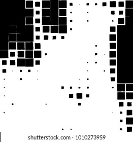 Grunge background vector modern design. Abstract surreal pattern of spots, dust, lines. Chaotic monochrome texture with the print and design business cards, labels, posters