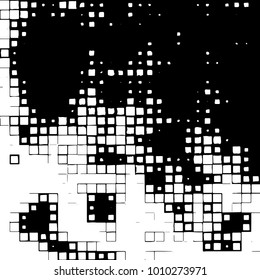 Grunge background vector modern design. Abstract surreal pattern of spots, dust, lines. Chaotic monochrome texture with the print and design business cards, labels, posters