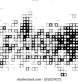 Grunge background vector modern design. Abstract surreal pattern of spots, dust, lines. Chaotic monochrome texture with the print and design business cards, labels, posters